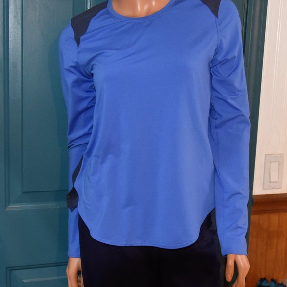 Columbia Omni Wick - Omni Shade Long Sleeve Blue Top Size Small EUC - Picture 5 of 5